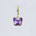 Petite Purple Chunky Butterfly Charm