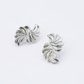 Pinwheel Silver Earring