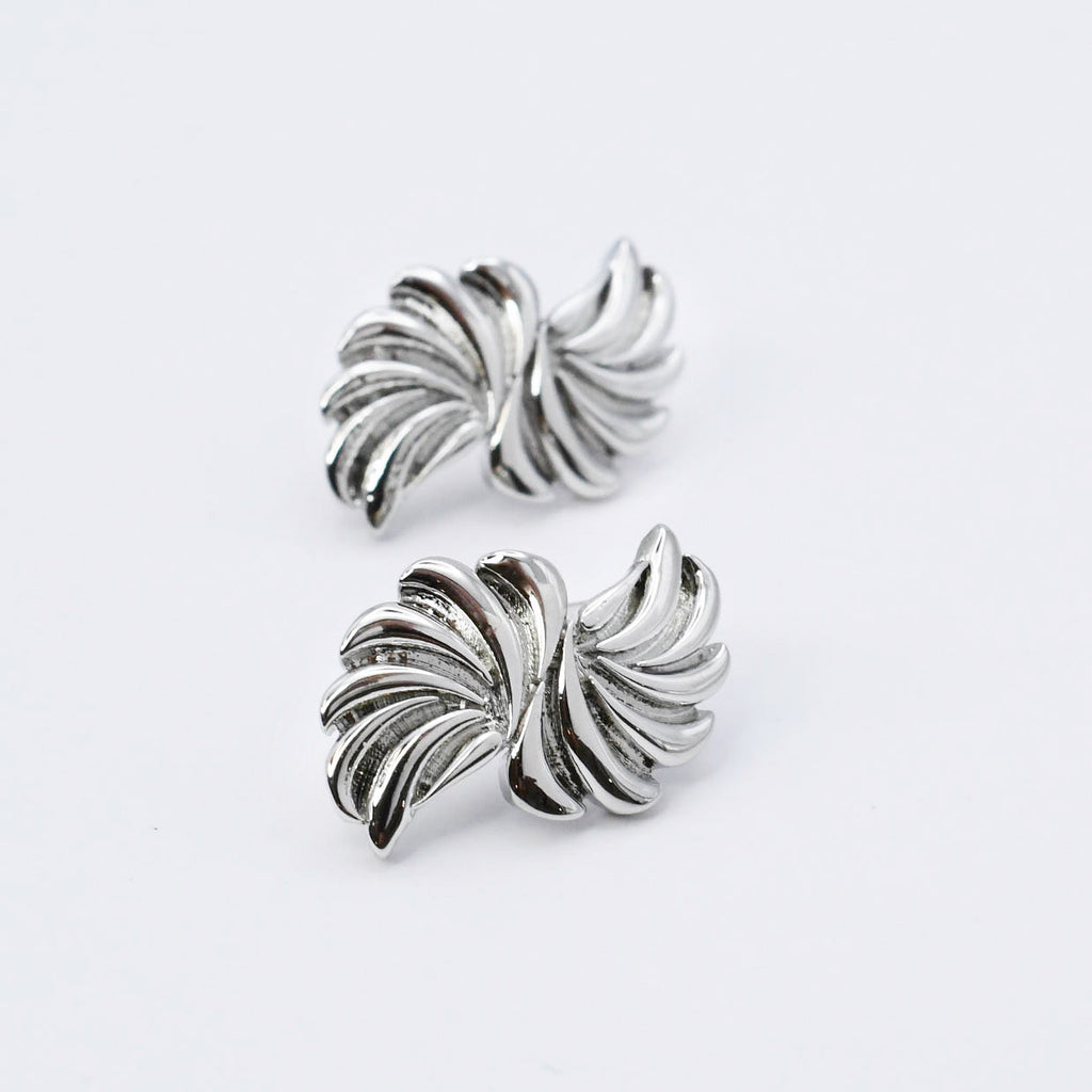Pinwheel Silver Earring