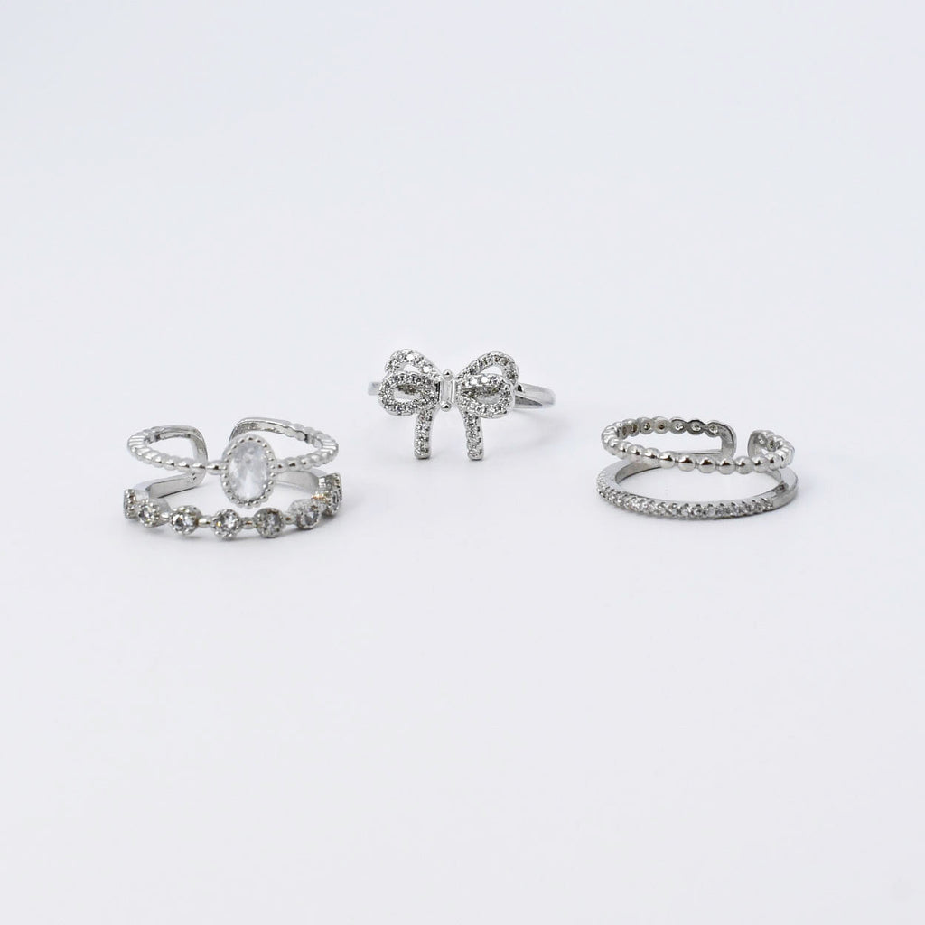 Princess Silver Ring Set