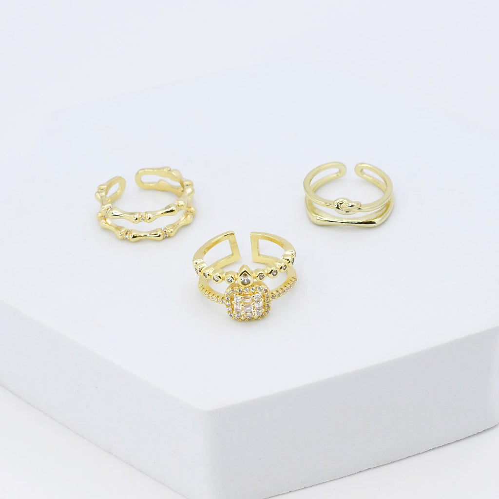 Regal Radiance Ring Set
