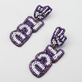 TCU Beaded Earrings