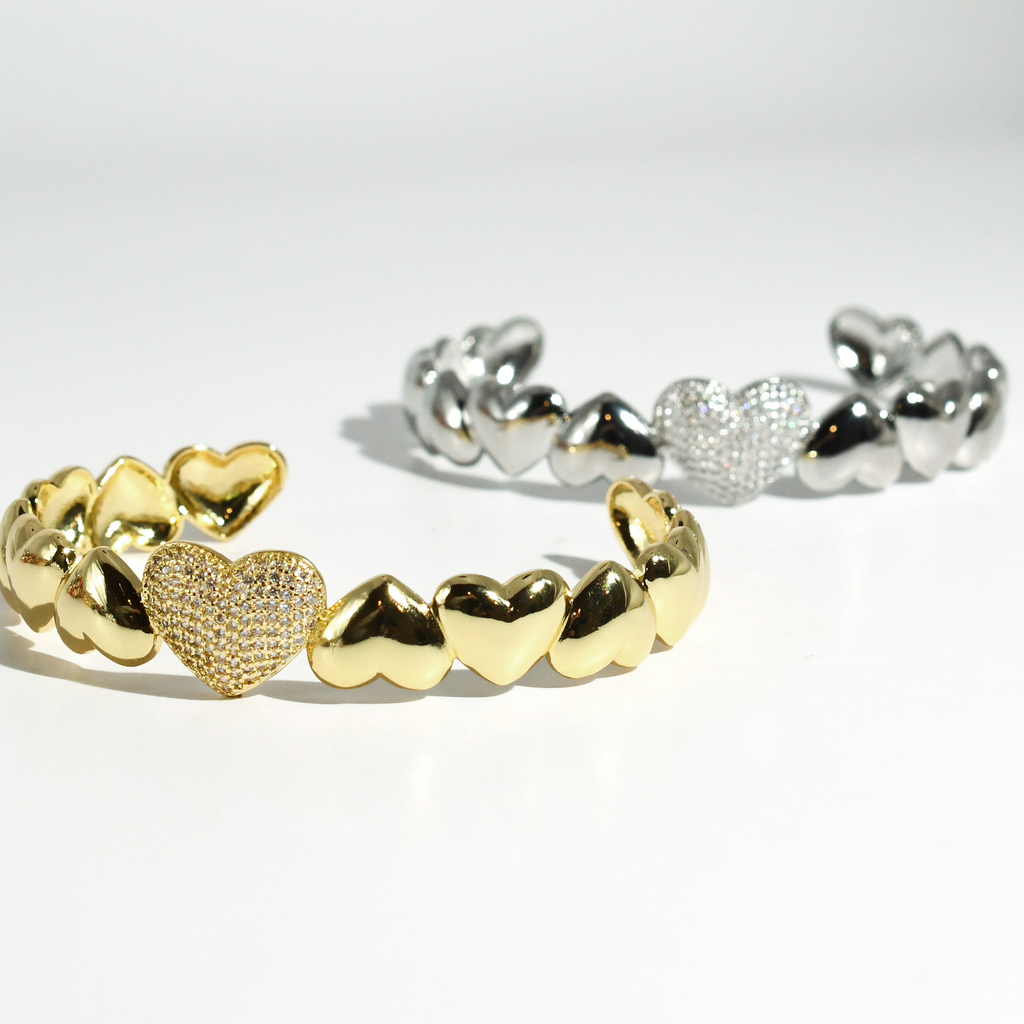 Wrapped In Hearts Bangle