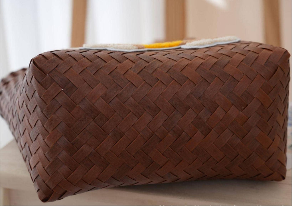 Sunny Pup Woven Tote