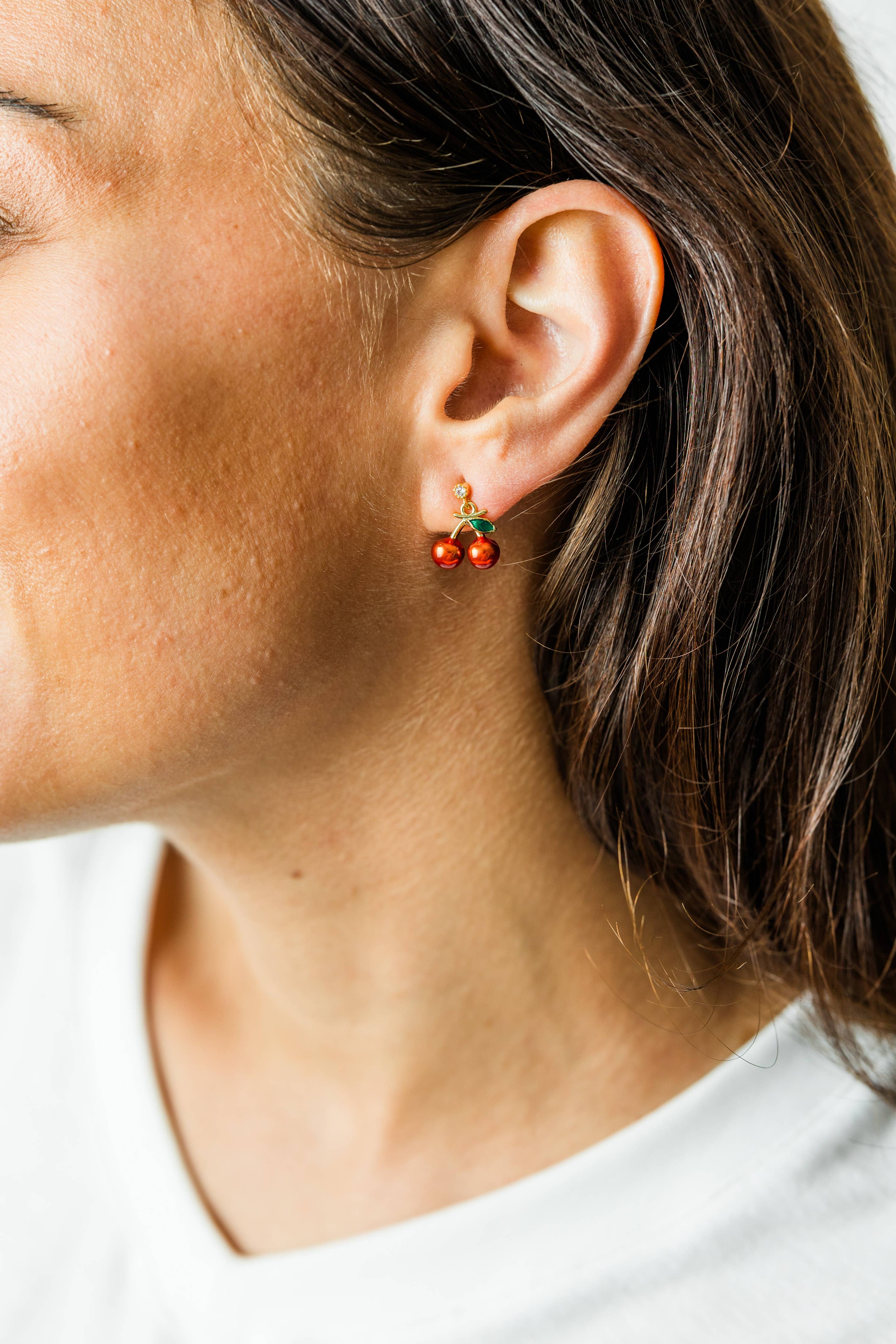 Sweet Bayou Fruit Charm Earring Trio – 3 Pair Gift Set
