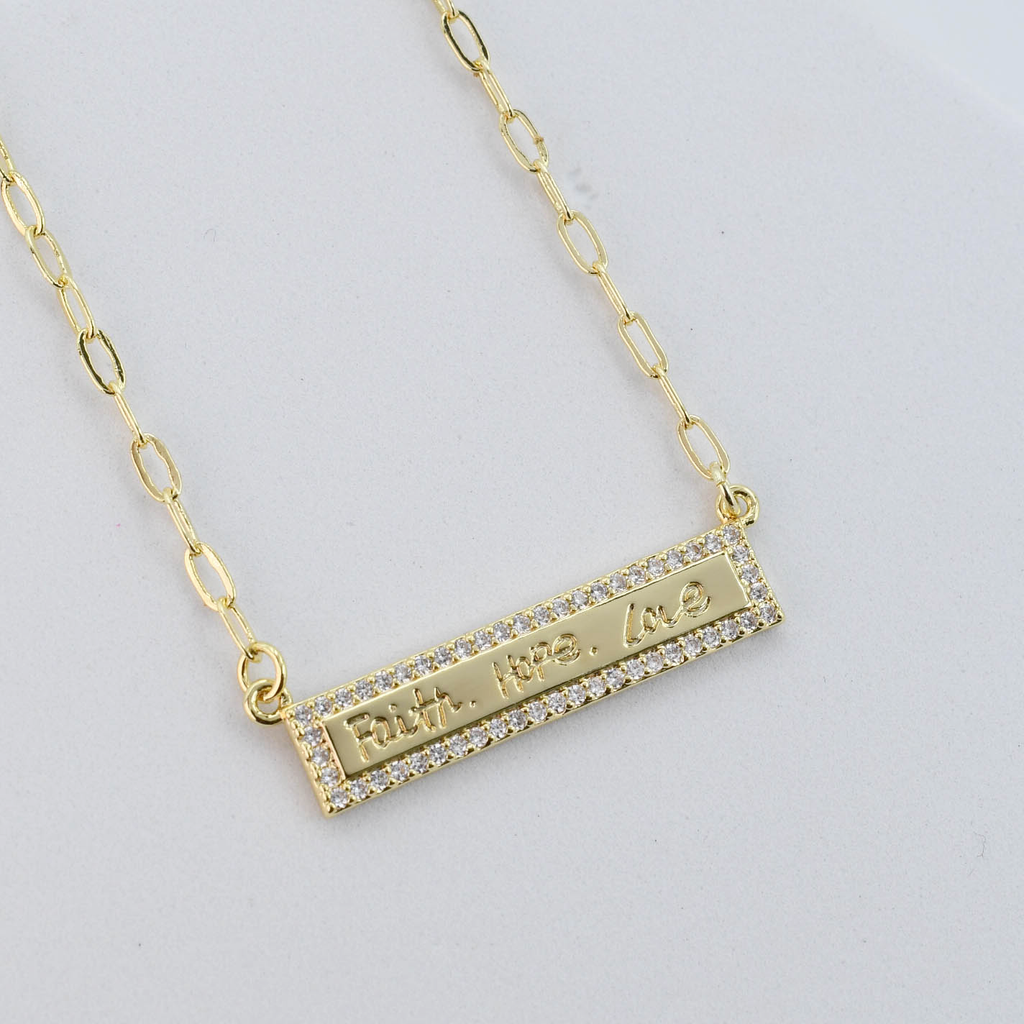 Faith Hope Love Gold