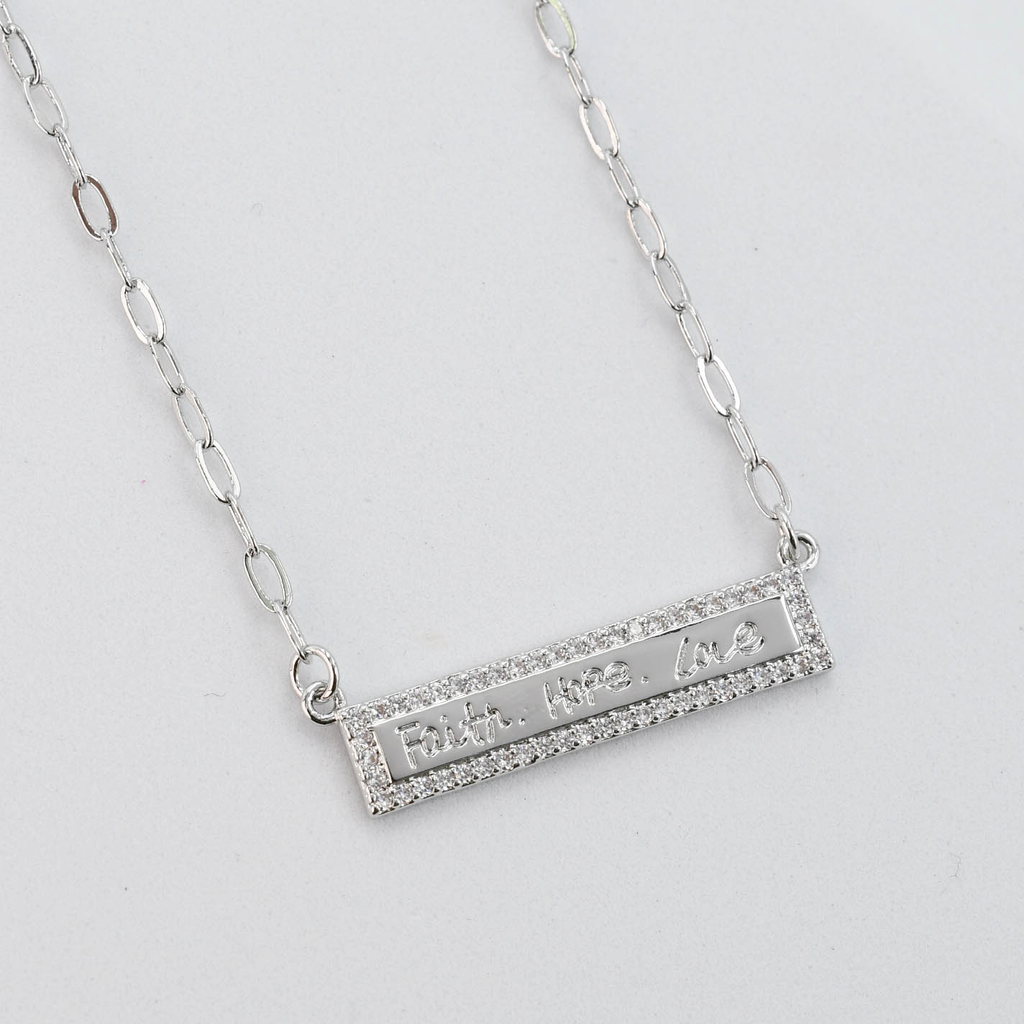 Faith Hope Love Silver