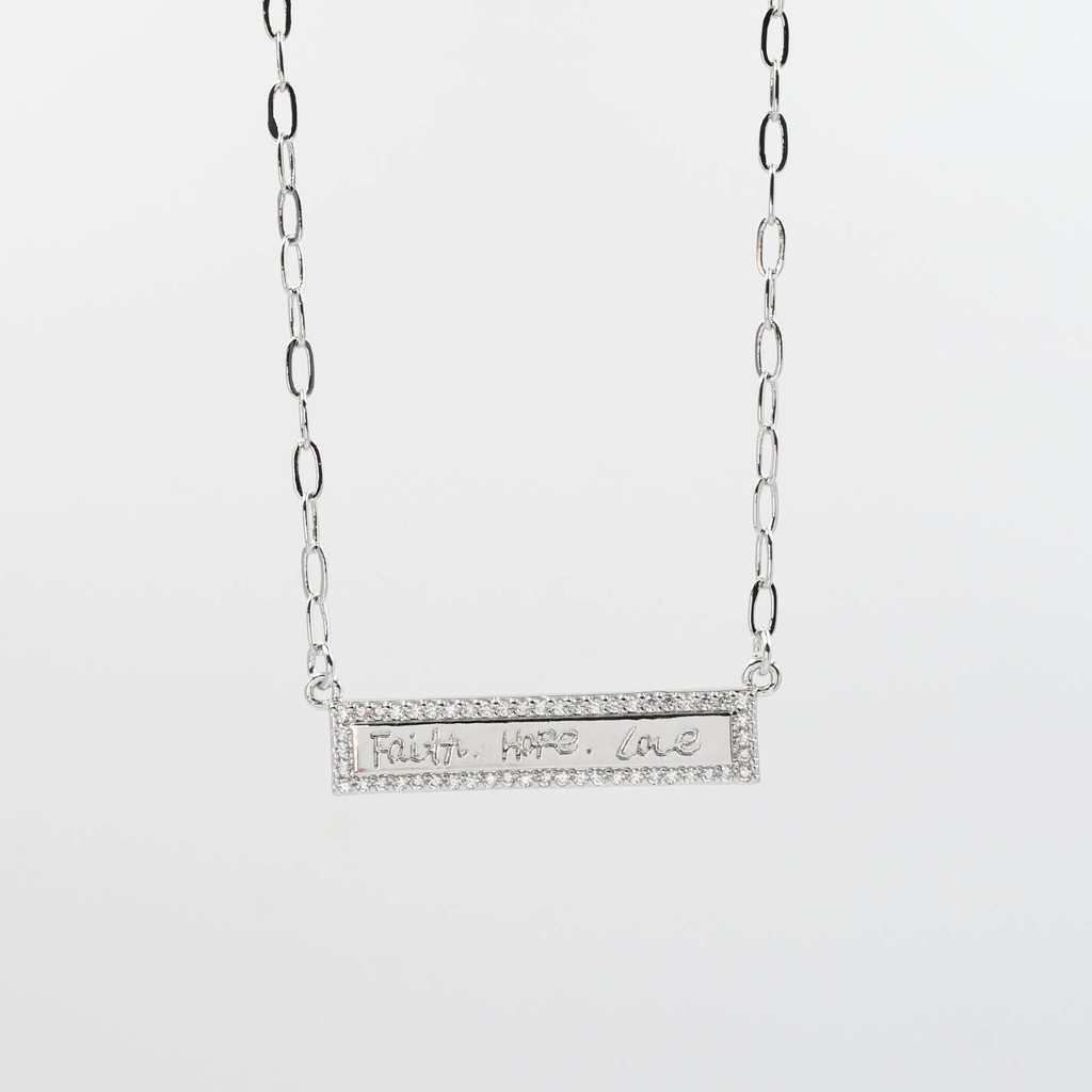 Faith Hope Love Silver