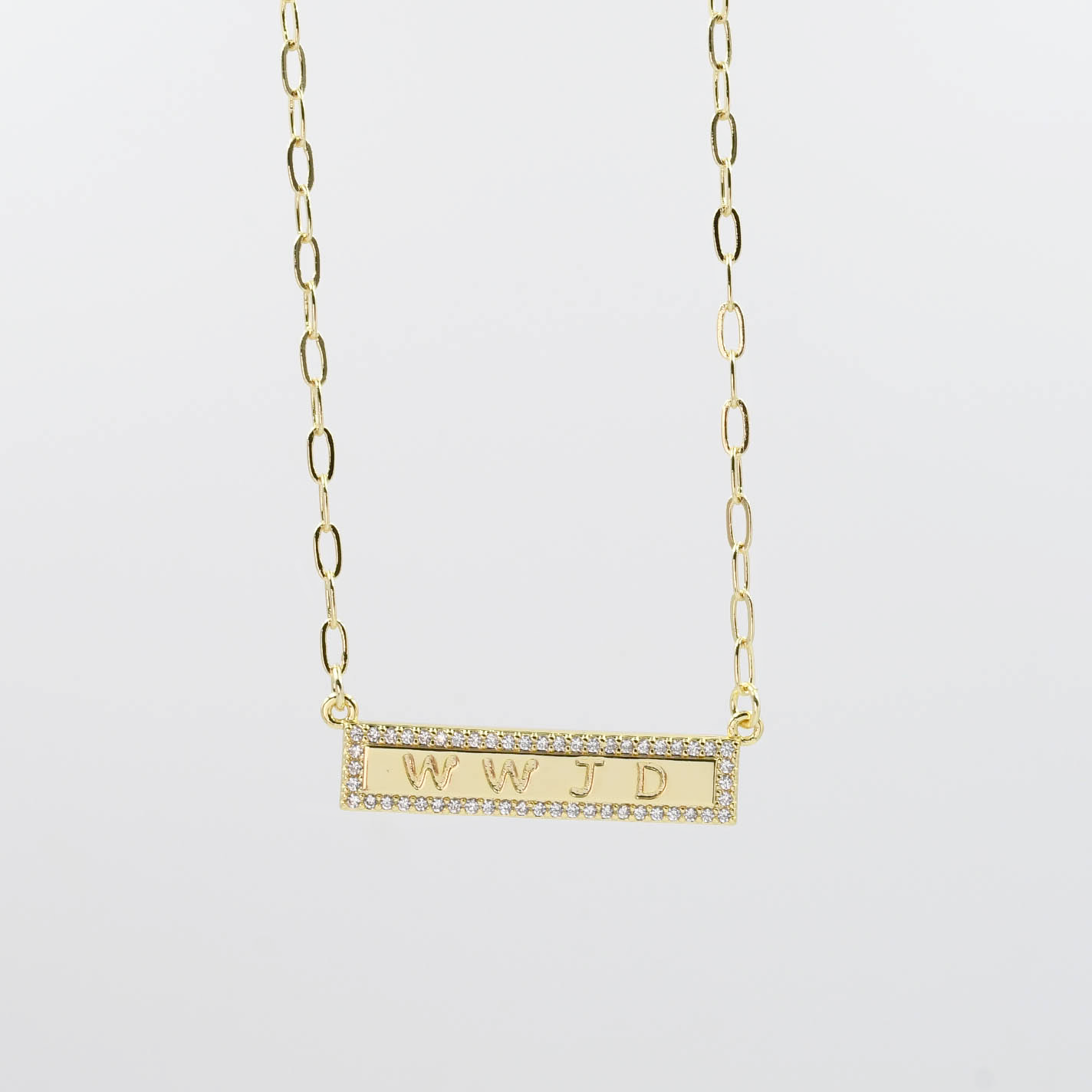 WWJD Gold Necklace I-51