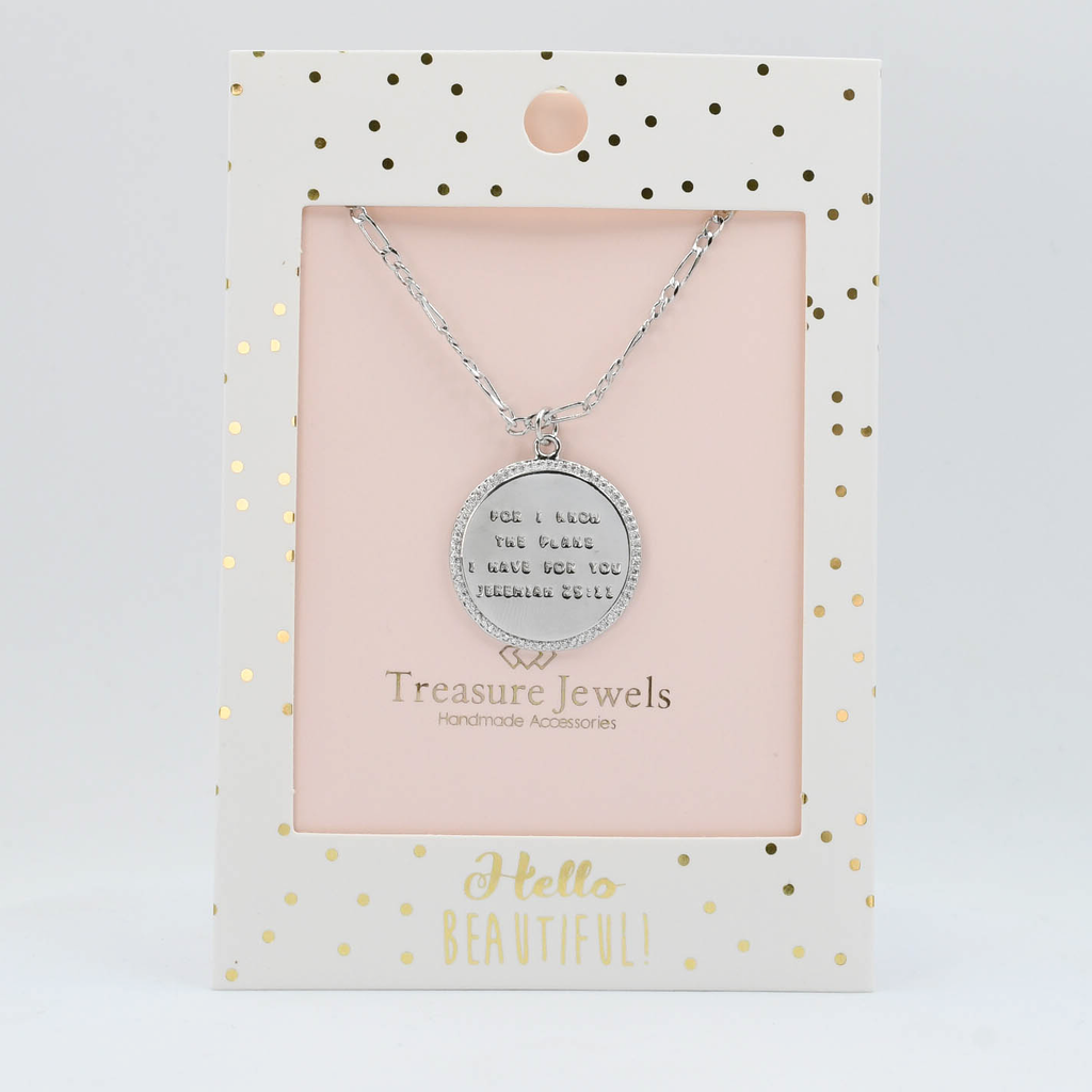 Jeremiah 29:11 Silver Necklace