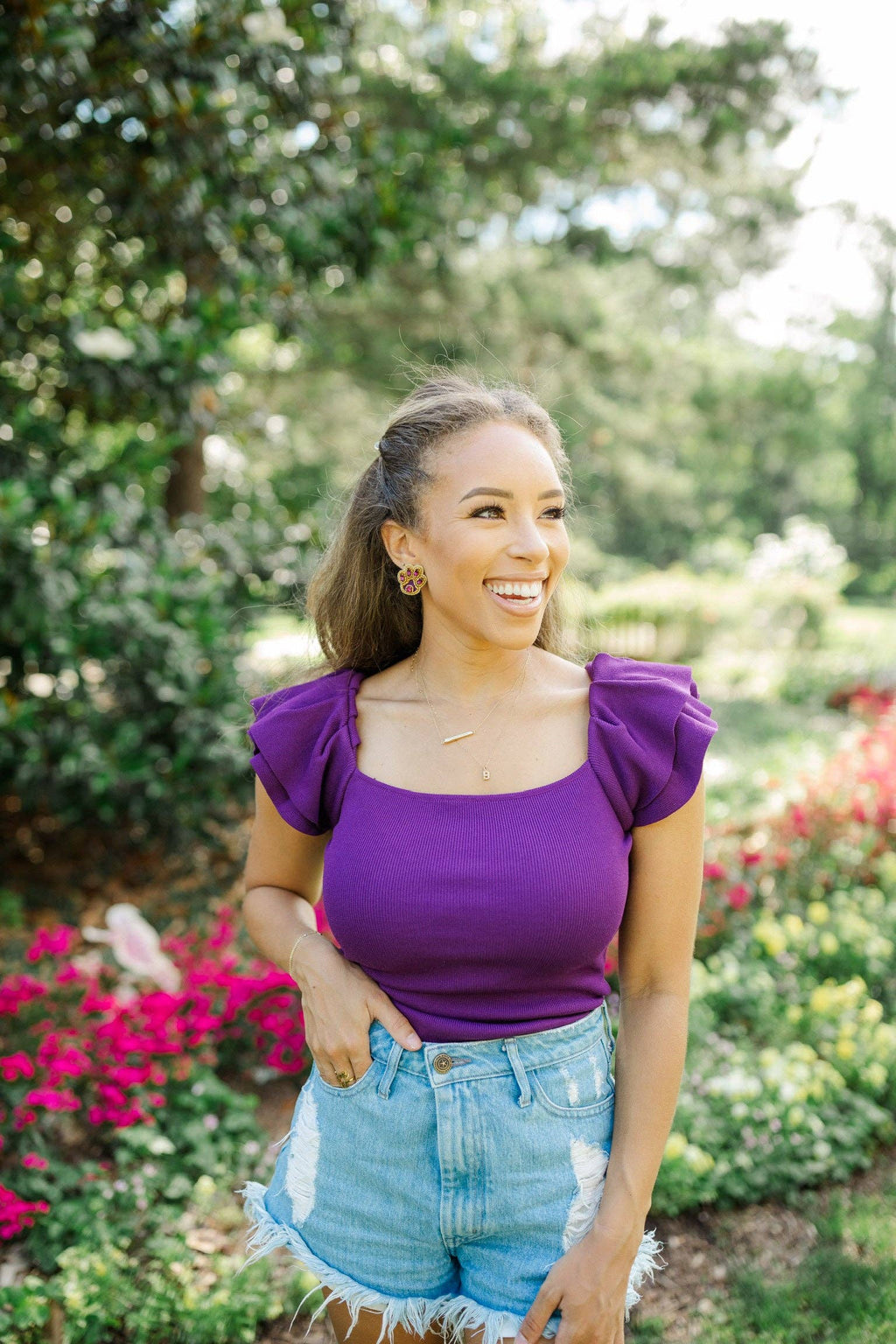 Game Day Glam LSU Paw Statement Earrings