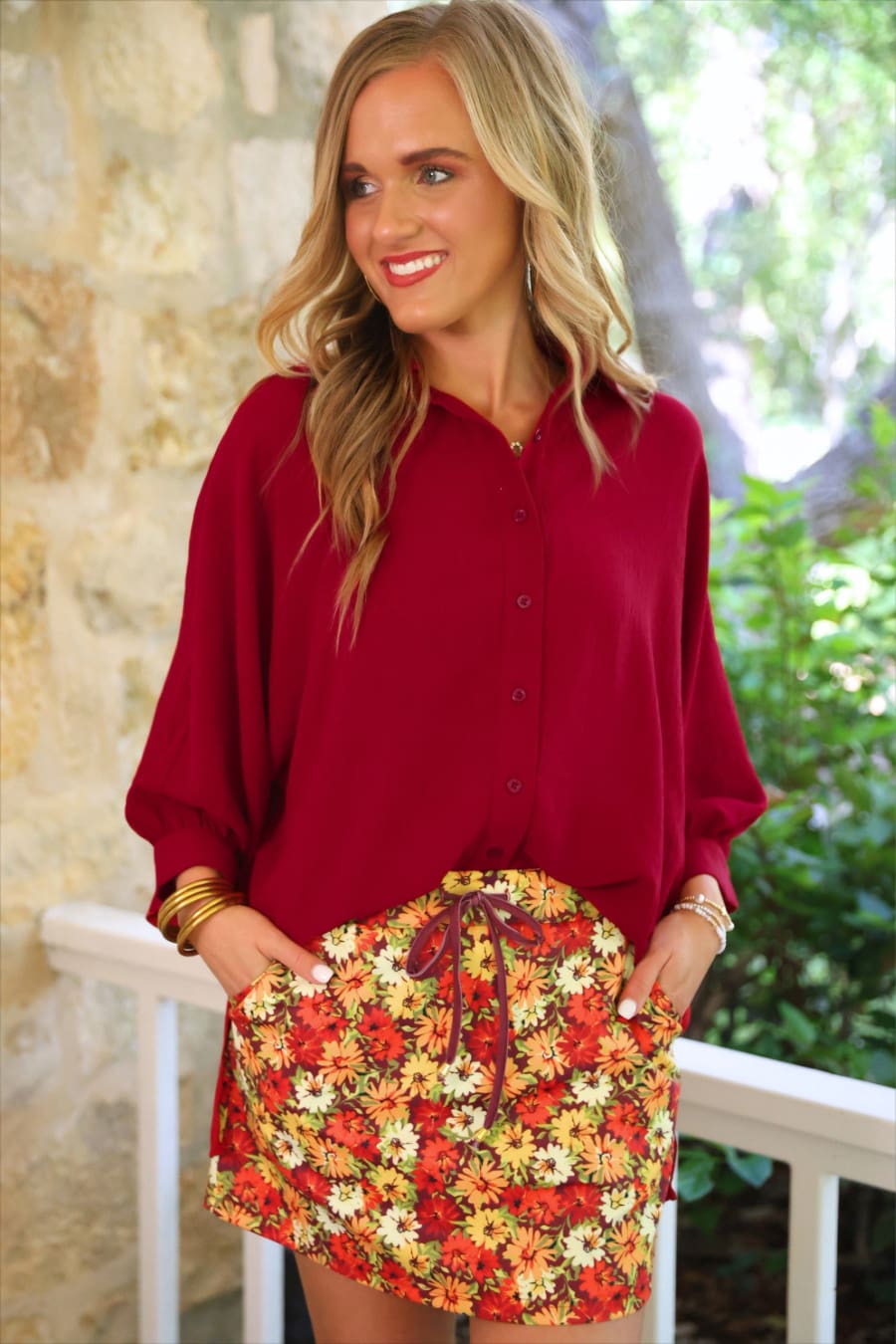 Harvest Blooms Skort