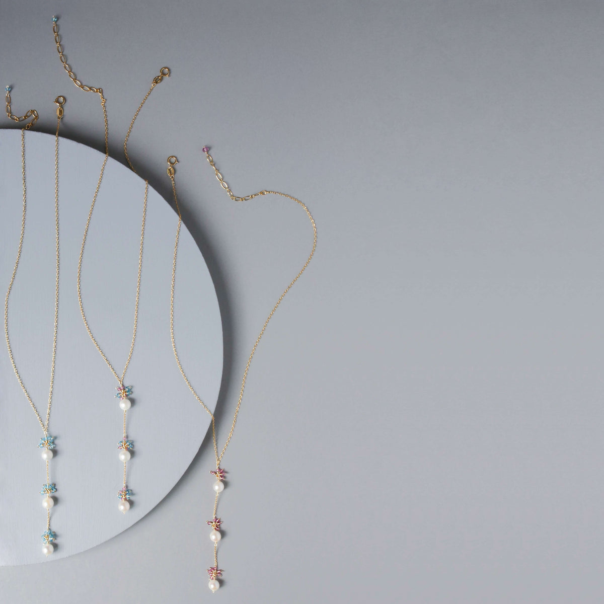 Pearl and Gemstone Necklace Collection