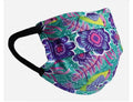 Floral masks purple