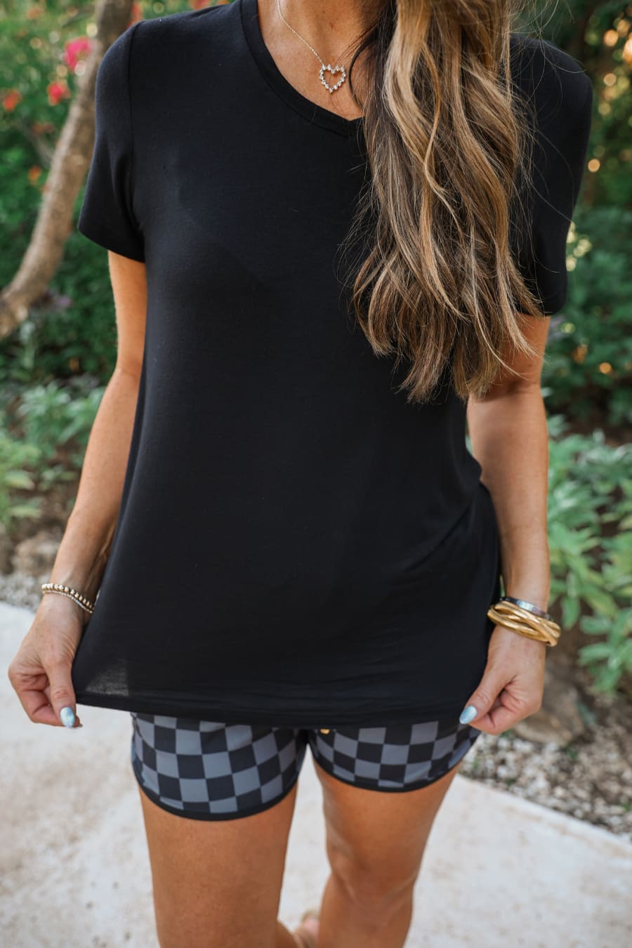 Jess Lea Basic Tee- Black