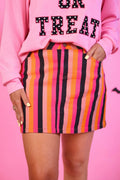 Boo Stripes Nova Denim Skirt