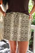 Sylvie Snake Skort