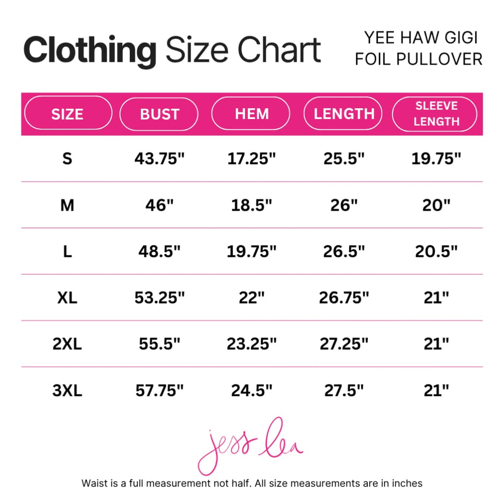 Yee Haw GiGi Foil Pullover